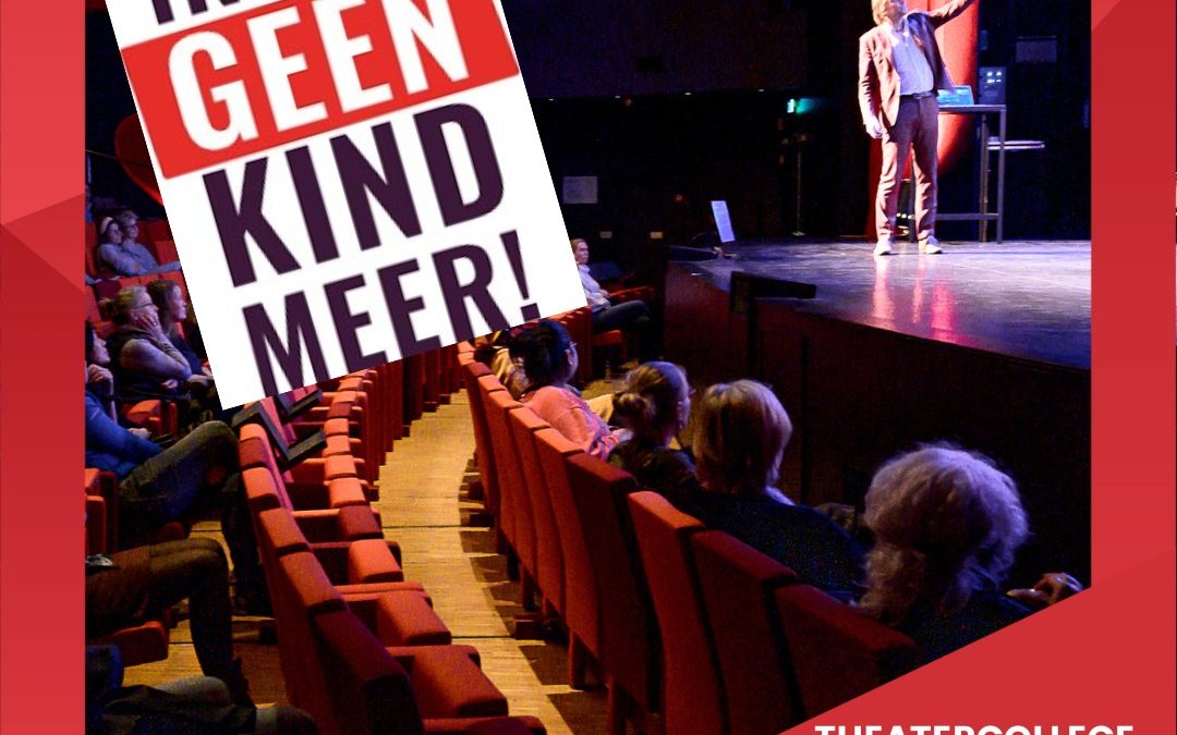 Theatercollege ‘IK BEN (ECHT) GEEN KIND MEER’ in Barendrecht